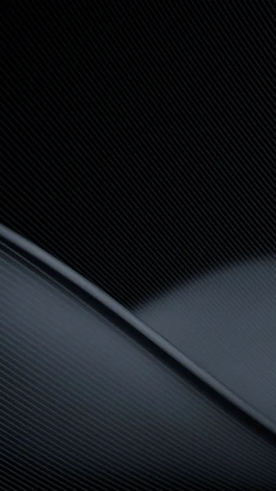 Fine vertical ribbing covers the whole surface, split by one long curved seam that lifts from the bottom left and fades out to the right.