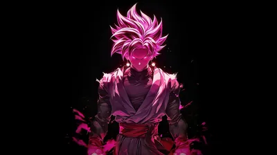 Bathed head to toe in magenta glow, the fighter faces the viewer dead centre on a black field, small pink embers rising only around his fists.
