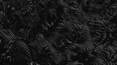 Twisted rope-like ridges cover the frame in matte black, readable only by the shadow between the coils.