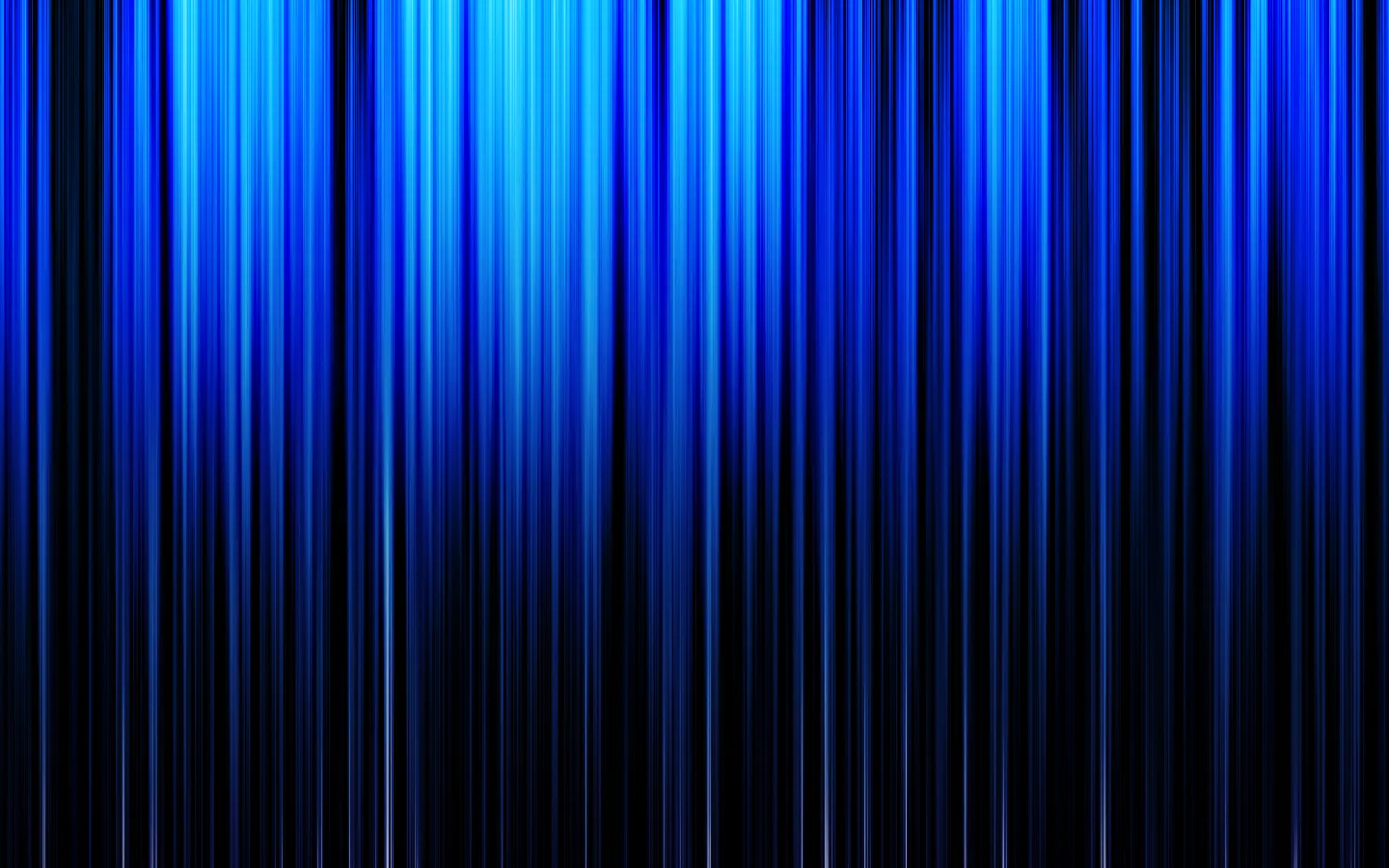Thin bands of blue light run top to bottom like a stage curtain, brightest across the upper half before they fade out toward the base.