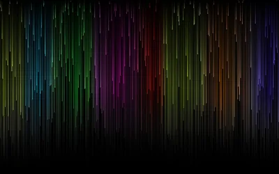 Vertical strokes in blue, green, red and violet rise from the bottom edge and fade before the top.