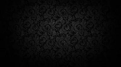 A dark damask print covers the frame, faintly visible in the centre and swallowed by a heavy vignette at every corner.