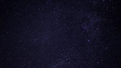 A deep navy sky filled corner to corner with fine stars, a slightly darker dust lane running down the right side of the frame.
