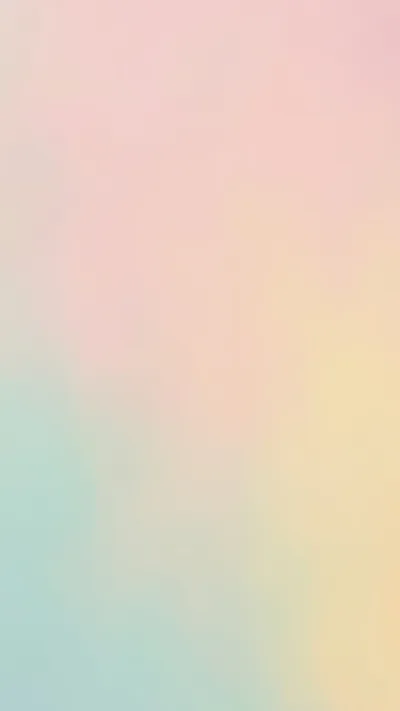 Blurred colour fields melt together, pink at the top through pale yellow into mint green low down, smooth enough that every icon stays readable.