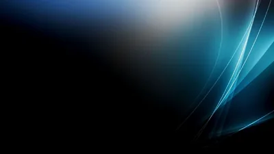 Ribbons of teal light curve up the right edge while a soft white glow leaks in from the top, leaving the lower-left quarter in flat black.