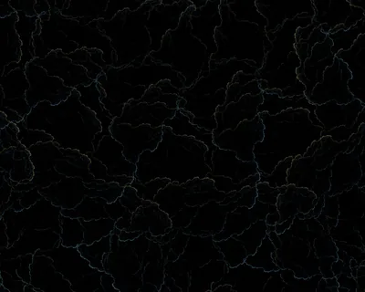 A black fractal texture veined with faint smoke-grey filaments, dense in the middle and thinning near the corners, reading as plain black from a distance.