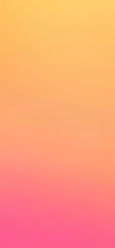 Mango yellow pours down through peach into hot pink with no texture or grain, a clean vertical blend for a phone screen.