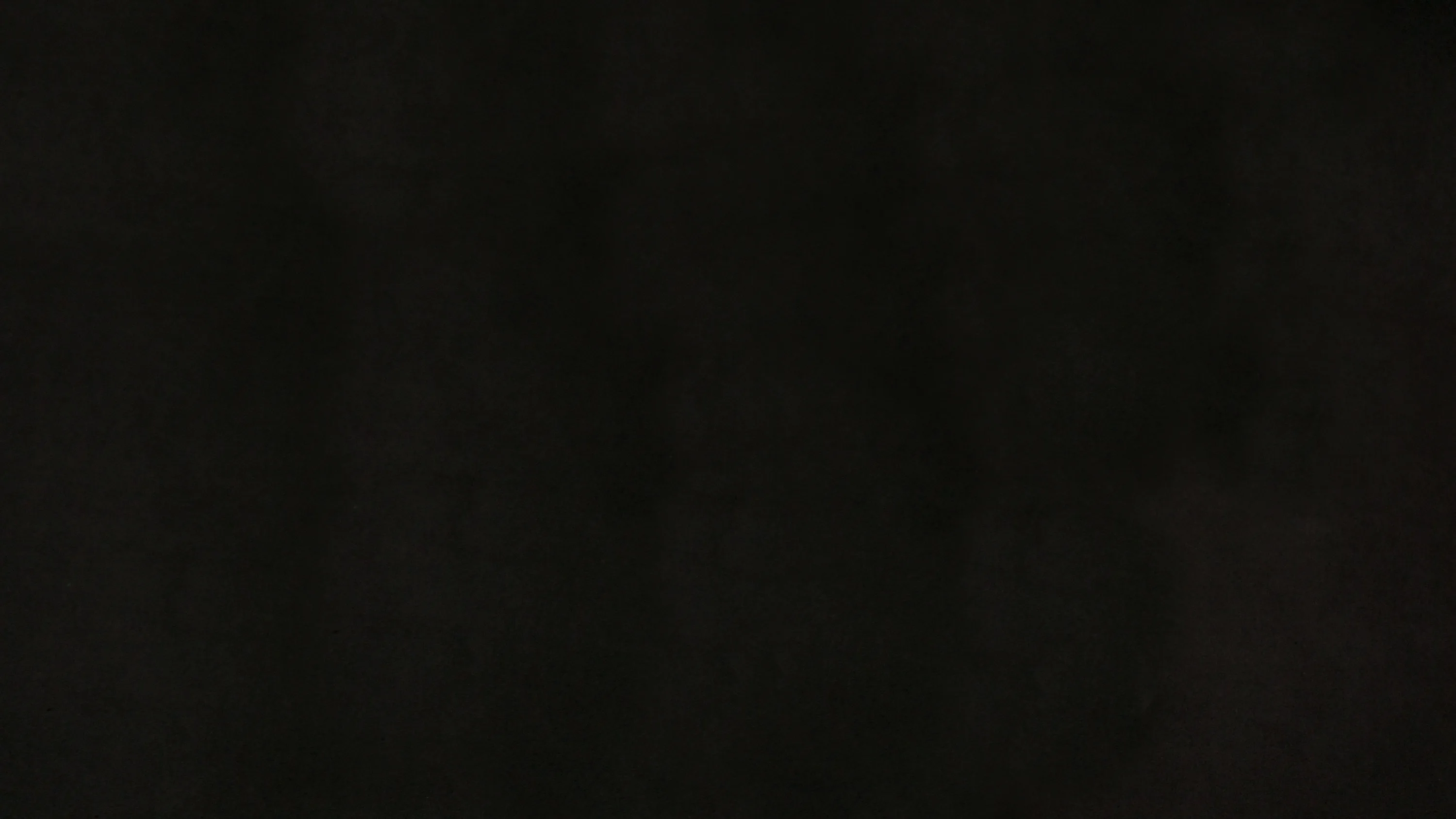 An unlit wall in deep black, faint vertical mottling and a slight brown cast the only hint of the surface underneath.