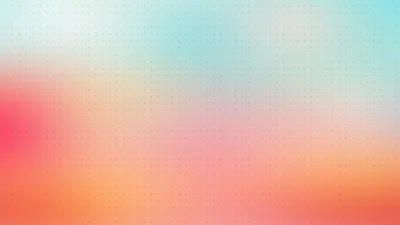 Washed coral and salmon drift under a mint-tinted top edge, a faint dotted texture running through the pastel haze like fabric weave.