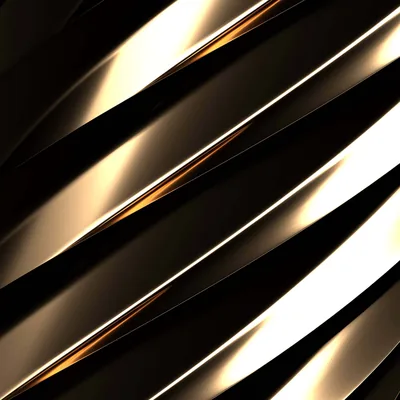 Thick bands of polished gold twist diagonally across the square frame, thin lines of hot orange showing in the gaps between each coil.