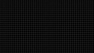 Thin white lines cross the frame into even graph-paper squares, the grid thinning out toward the right where the black takes over.