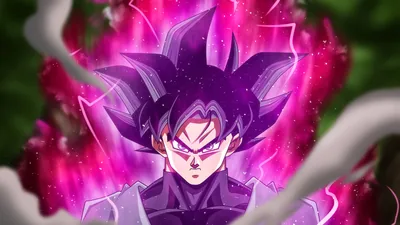Dark violet spikes rise over a hard stare as magenta flame boils around him, pale smoke wisps crossing both lower corners of the wide frame.