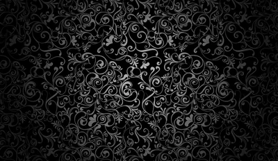 Fine grey filigree spreads out from the centre of the frame and dissolves into black before it reaches any edge, leaving space for icons.