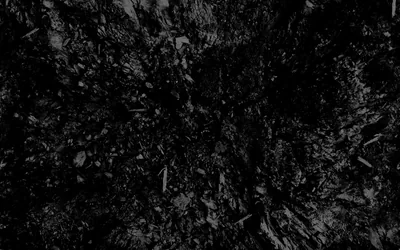A gritty black surface scattered with flecks and scratches, slightly brighter through the middle and darkening toward every edge.