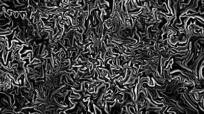 A dense field of white worm-like lines writhing edge to edge, high-contrast monochrome noise with no clear focal point.