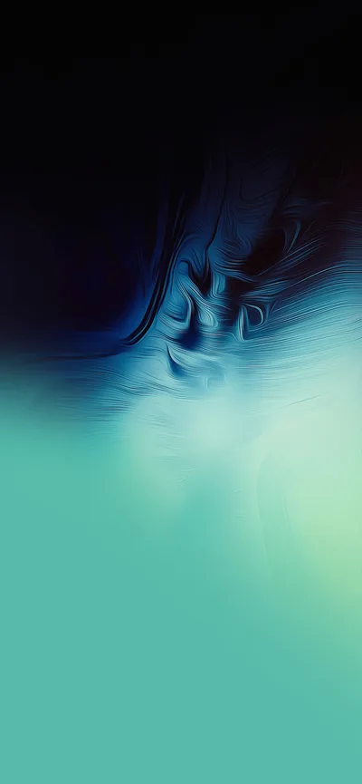 Deep green-blue folds gather in the top-left corner and smooth out toward a pale glow low in the frame, subtle enough that icons read anywhere on it.