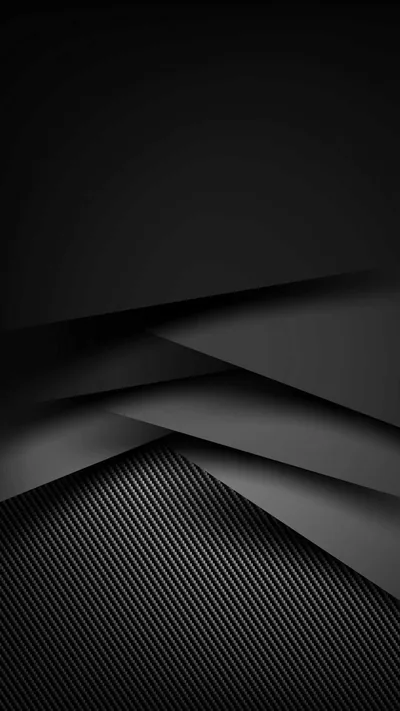 Angular grey panels slide over one another from the corners, the lowest one filled with a fine diagonal ribbed texture.