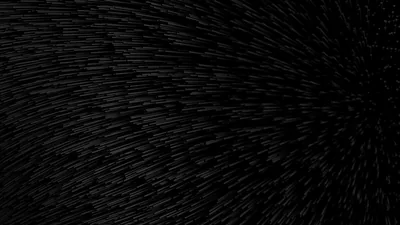 Fine pale strokes fan out from a point off the bottom right, thinning to plain black across the upper left half.