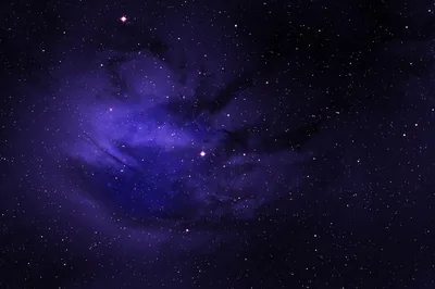 A low indigo cloud spreads across the bottom half of the frame while the upper sky stays close to black, leaving room for icons.