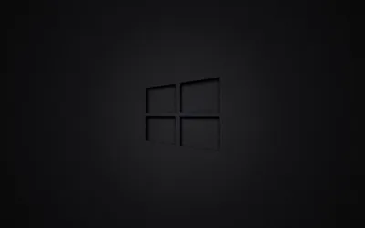 The Windows mark cut into a plain dark grey field, visible only through a soft edge shadow.