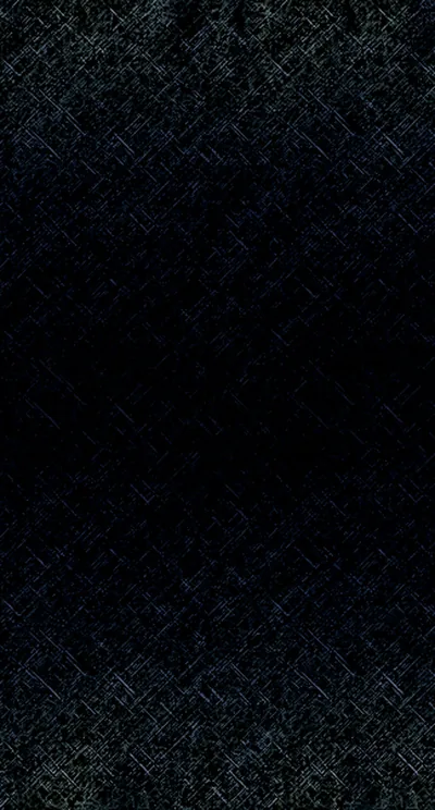 Woven diagonal threads in near-black indigo cover the frame, the weave visible only in the middle where the light is strongest.