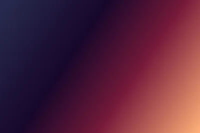 A diagonal blend runs from midnight navy in the top left through burgundy to a warm peach corner, the dark half leaving quiet space for icons.