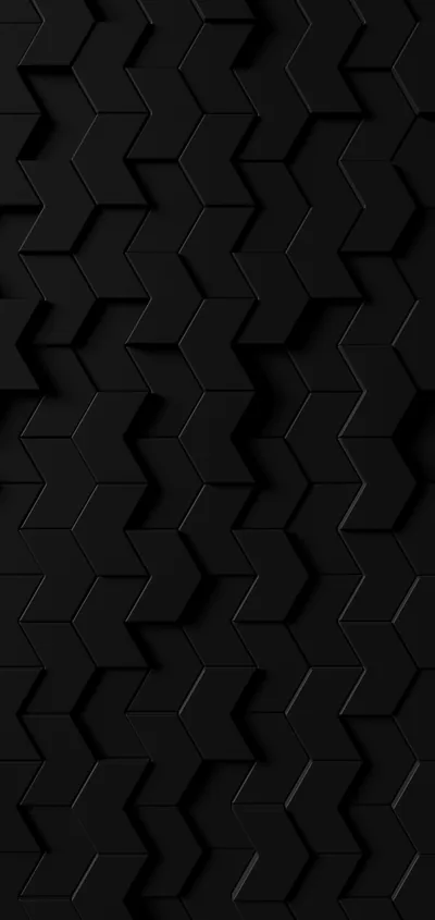 Chunky zigzag tiles tile the frame in relief, thin light lines running along the top edge of each raised block.