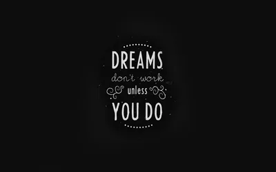 Hand-lettered white type stacked inside a dotted frame on a black chalkboard field, mixing block capitals with looping script.