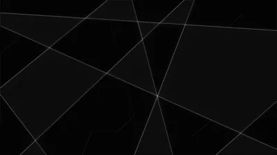 A handful of pale straight lines cut across an almost black surface at random angles, meeting near the middle and slicing it into large panels.