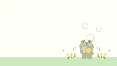 A small frog in a bow tie blows bubbles beside yellow tulips in the bottom right, most of the cream frame left bare for widgets.