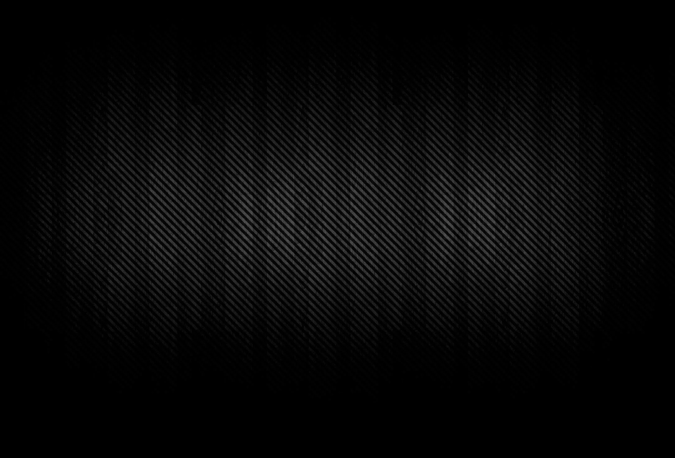 A fine diagonal weave covers the frame, brightest through a vertical band at the centre and black at the edges.