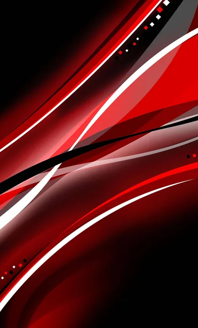 Glossy red panels streak diagonally across black, split by thin white and grey lines that catch the light near the top corner.