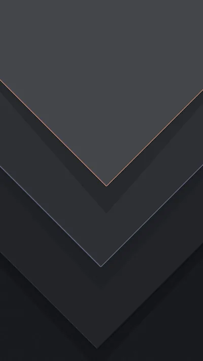 Three stacked panels in graduated greys form downward chevrons, a thin warm line marking the fold where the top two meet.