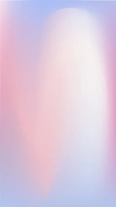 A soft white column of light rises through the middle of a blush pink and lavender field, the edges cooling to pale blue on either side.