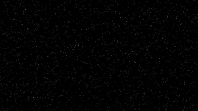 Thousands of tiny white specks spread evenly over true black, closer to a plain backdrop than a sky and easy on an OLED screen.