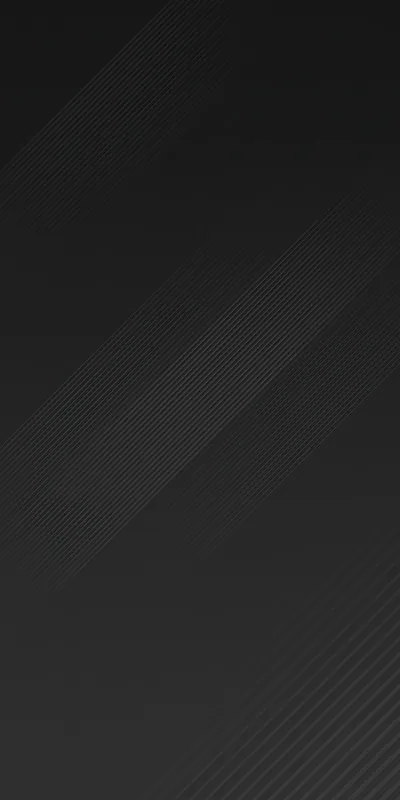 Fine ribbing crosses a charcoal field in wide diagonal bands, so faint the screen reads almost solid, leaving the whole tall frame safe for icons and widgets.