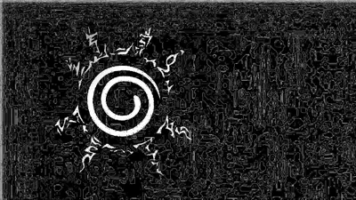 The eight trigrams spiral sits at the centre of a dense field of scratched white line work, reading like an engraving plate in monochrome.