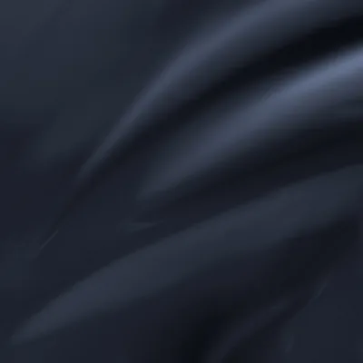 Soft folds run diagonally across dark navy silk, the light catching only the raised edges of each crease.