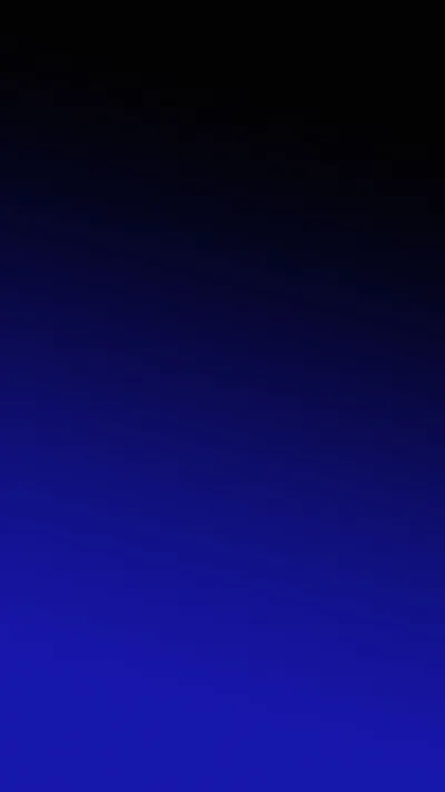 A clean vertical gradient runs from pure black at the top into royal blue at the bottom, smooth enough to keep app icons easy to read.