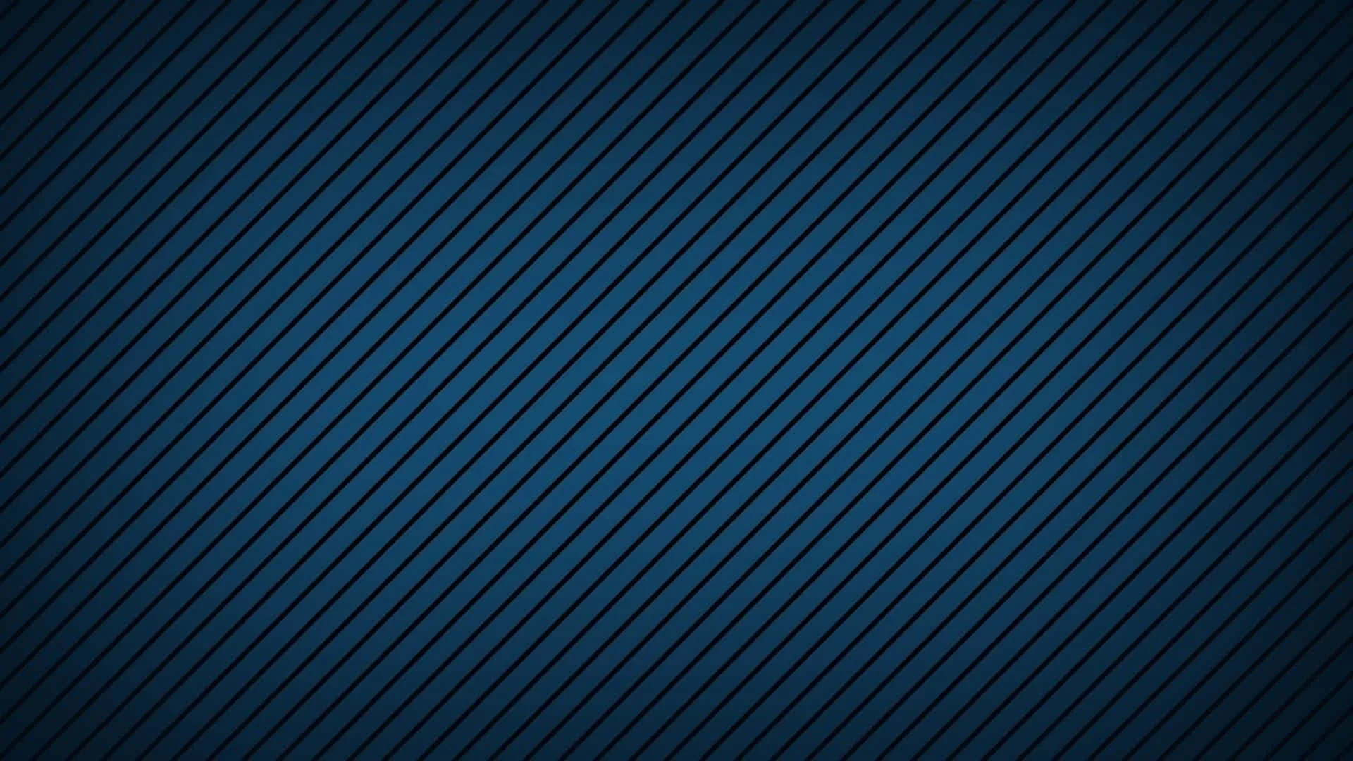 Fine dark pinstripes rise from left to right across a navy field that glows softly above centre, all four edges vignetting toward black.