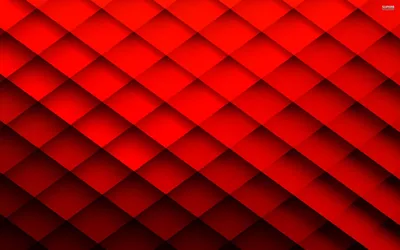 Rows of red diamonds tile the whole frame, each shaded darker along its lower half so the pattern reads as folded paper.