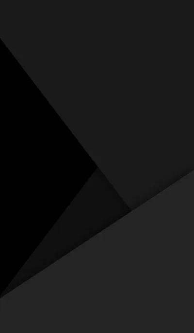 Three flat planes meet at sharp diagonals in graphite and near-black, no texture at all, the darkest wedge filling the upper left.