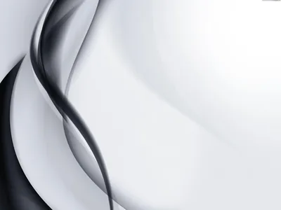A thin dark ribbon loops through a pale silver field, the top right corner blown out almost to pure white.