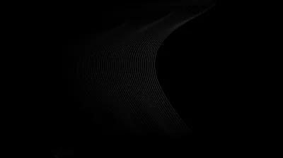 A fine mesh of dots bends into a wave shape at the centre, dissolving into black well before the edges.