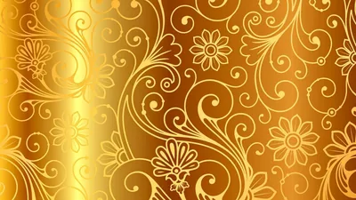 Curling vines and small daisies drawn in thin gold lines over an amber gradient, a brighter vertical band glowing near the left edge.