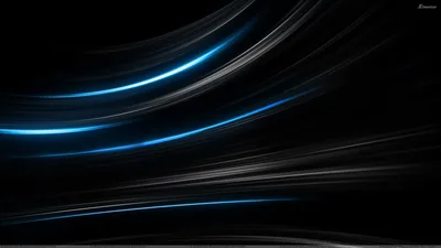 Curved streaks of blue and silver light sweep across the frame from the left, fading out before the right edge.