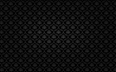 A repeating damask motif tiles the frame in barely-lighter charcoal, flat and even from corner to corner.
