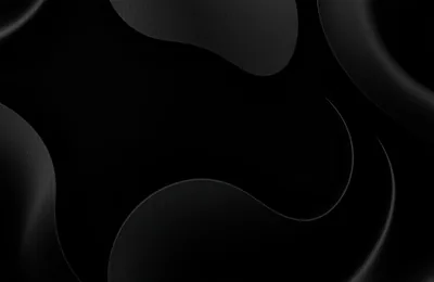 Soft rounded forms overlap across a near-black surface, each one readable only where the light grazes its curved edge.