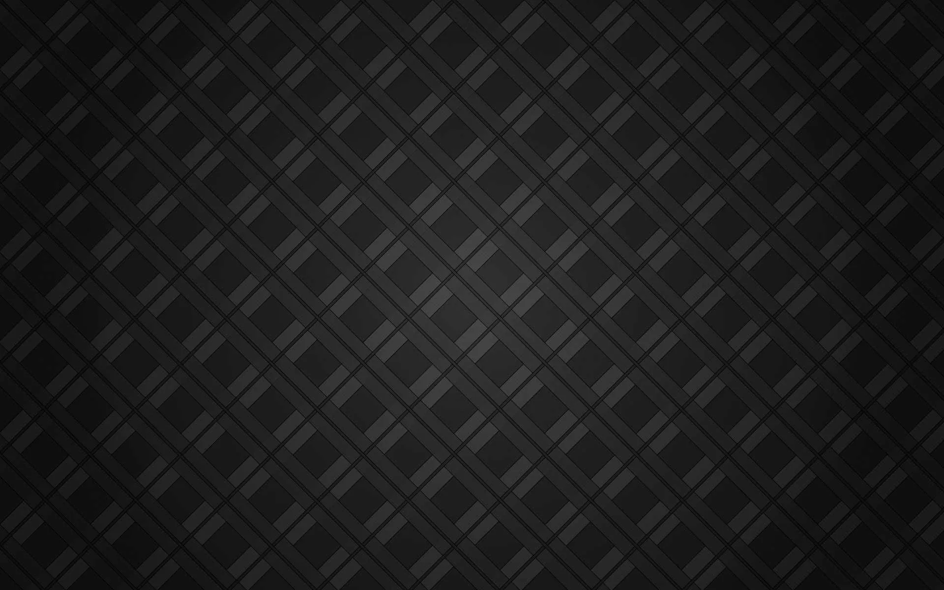 Crossed diagonal bands form a woven lattice that brightens toward the centre and falls off into deep shadow at all four corners.
