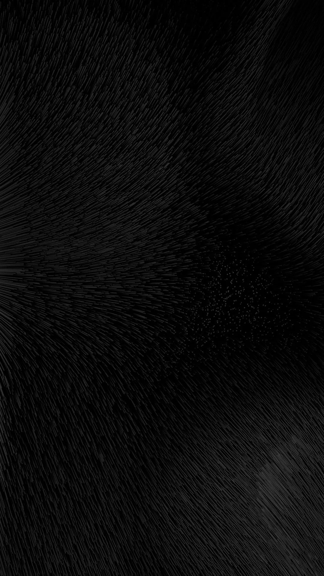 Short black fur sweeps down a tall frame, a low sheen tracing the direction of the hair along the left side.